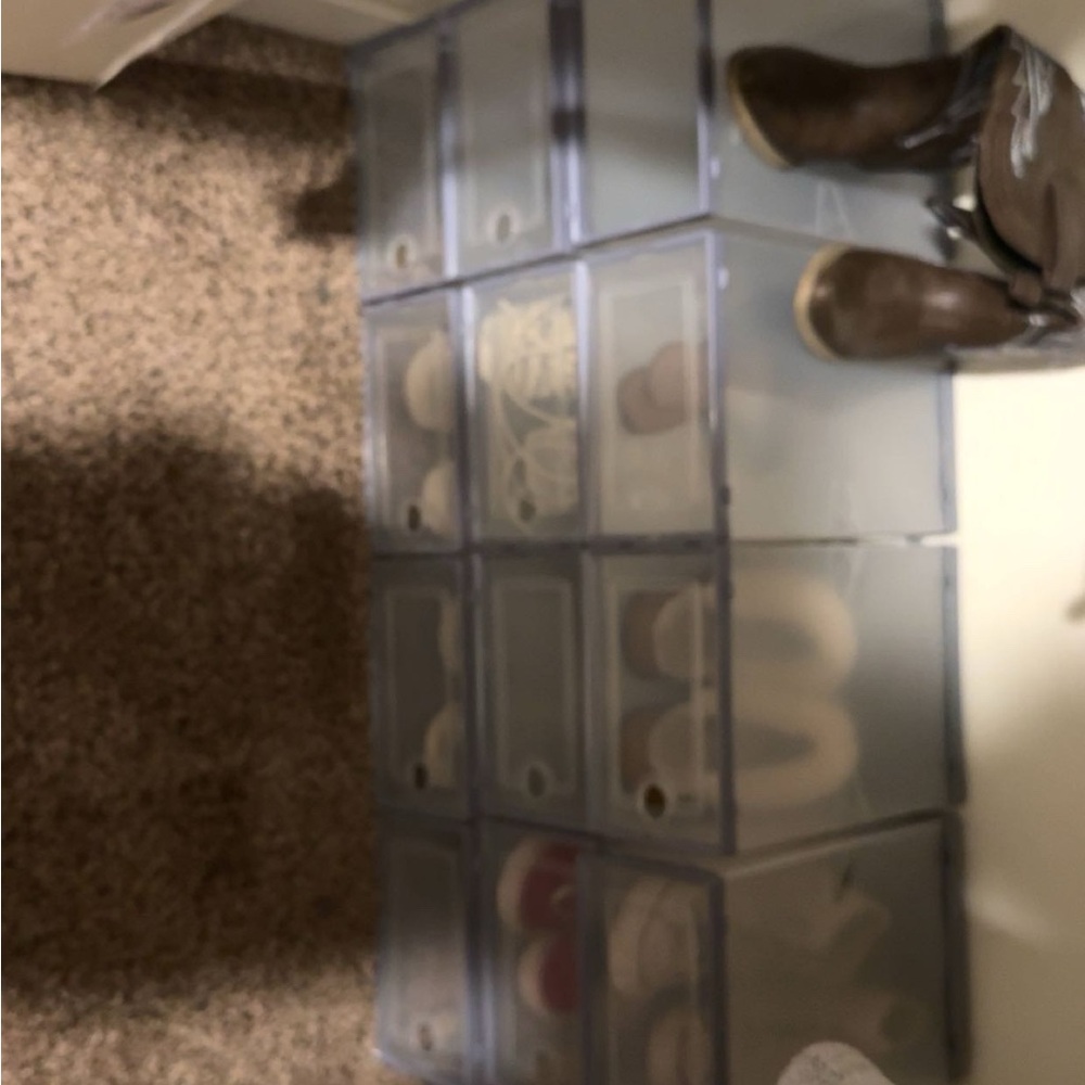 Transparent Shoe Organizer Boxes